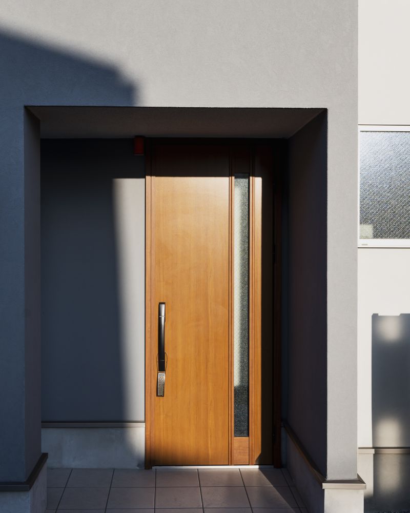 Door with side glass panel, natural oak, Zavorr – finished door